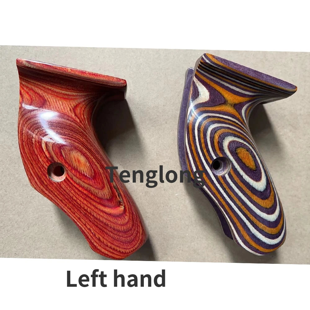 Wooden grip for 17" ILF recurve bow riser – ergonomic handle for left or right hand use