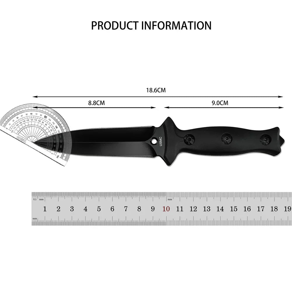 440C Outdoor Pocket Knife – Fixed Blade EDC Tool for Camping, Hiking & Survival
