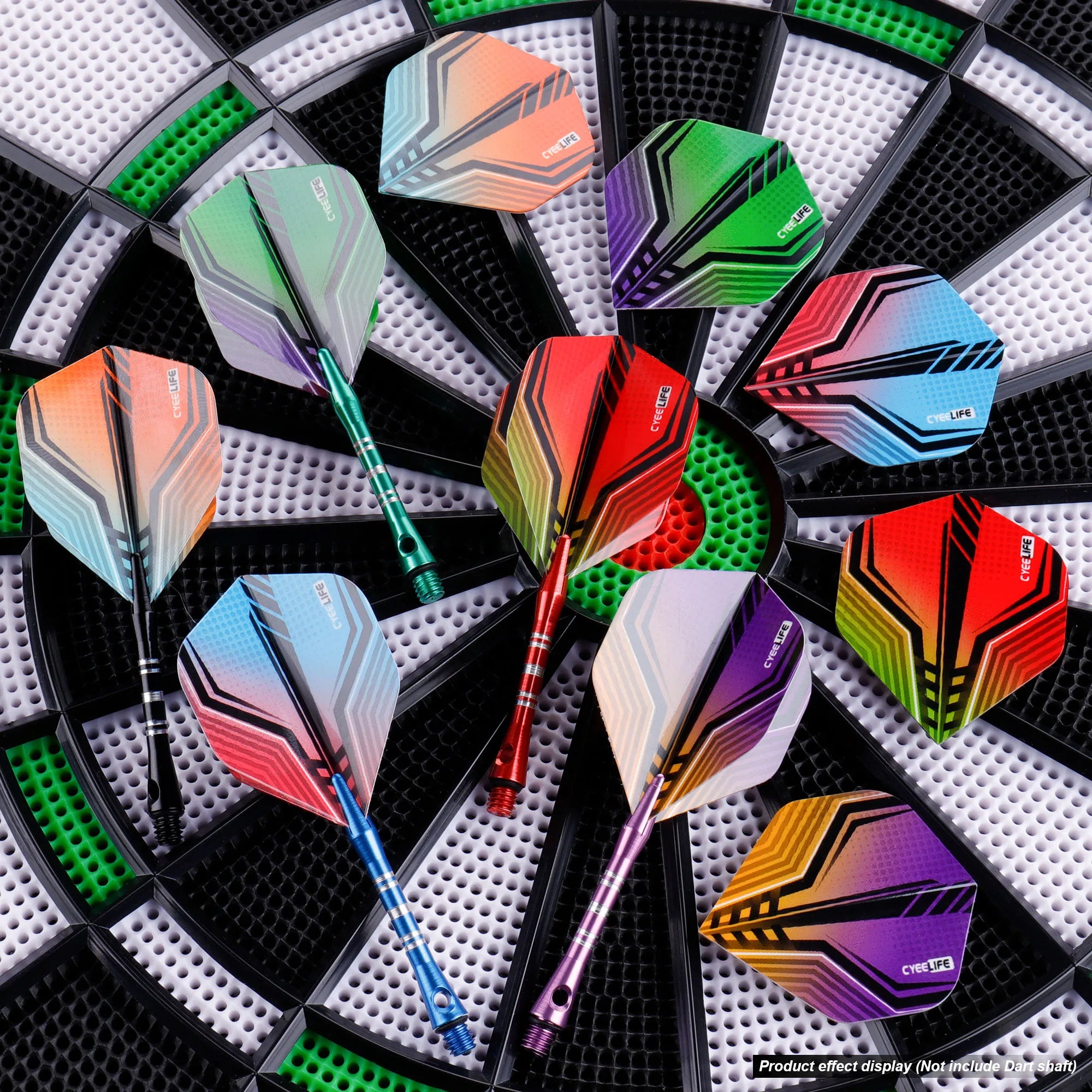 15PCS Standard Dart Flights – Feather Tail Design for Outdoor Games