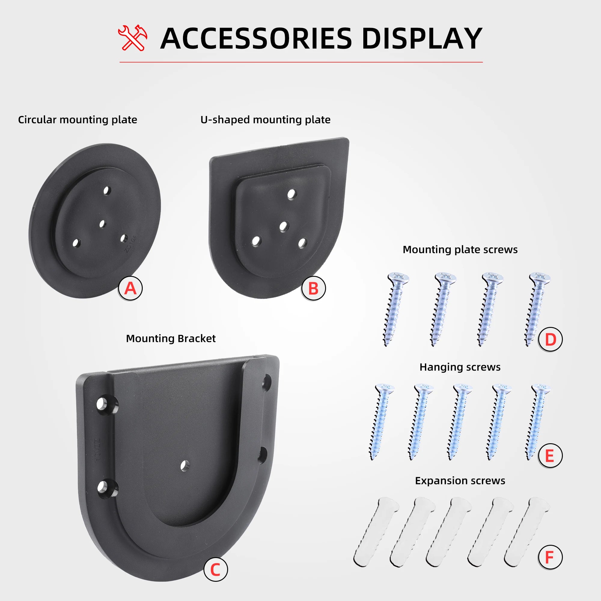 Dart board bracket kit – Portable wall mounting set for dartboards and cabinets