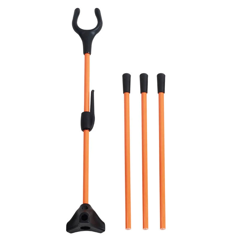 Archery Bow Stand – Foldable Recurve & Longbow Holder, Aluminium, Portable, Multiple Colours