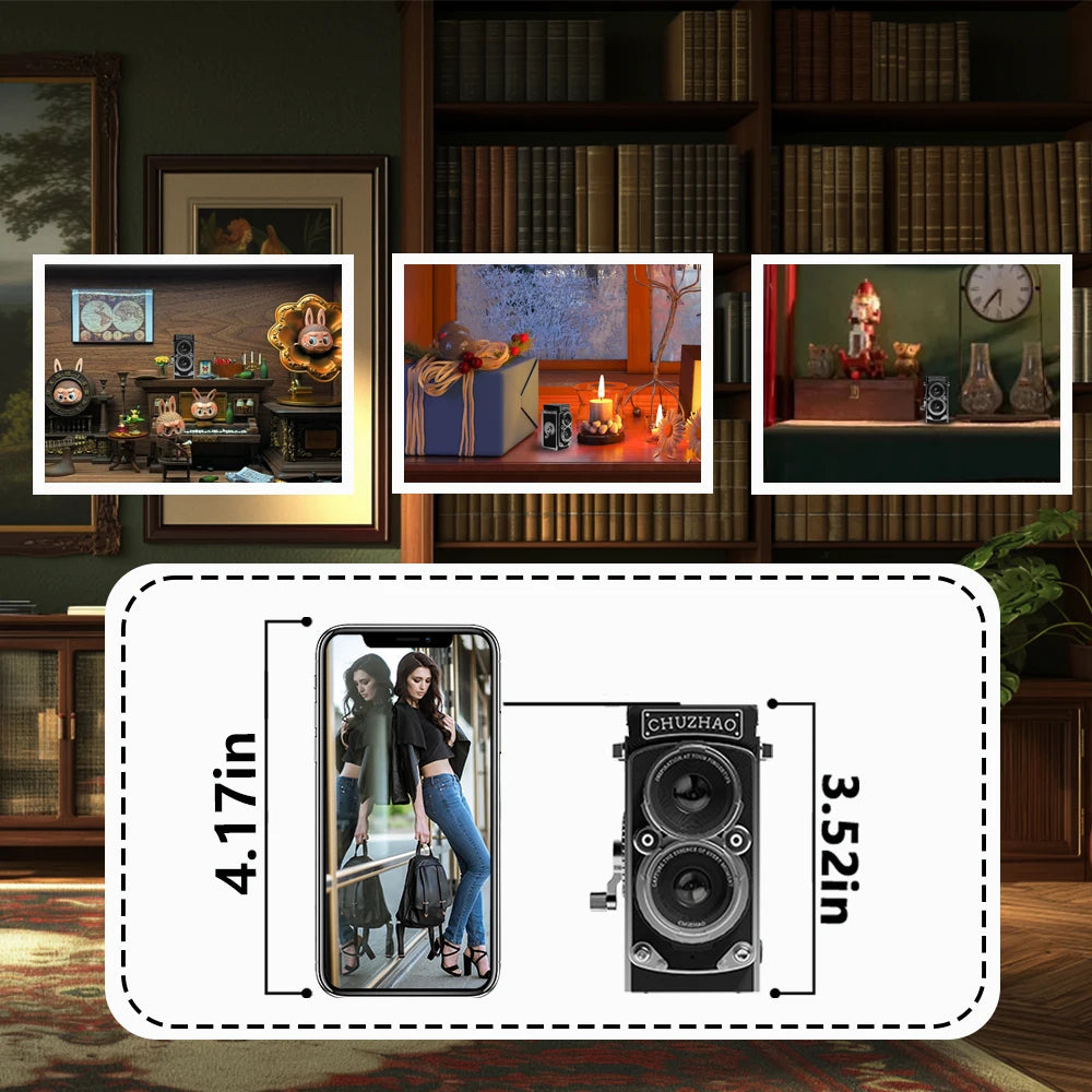 Mini Digital Camera 12MP 1080P HD Retro Style for Vlogging and Everyday Use