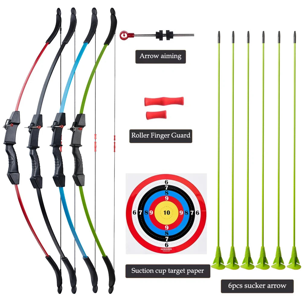 Kids Recurve Bow – 12-15lbs Takedown Set for Outdoor Shooting Practice