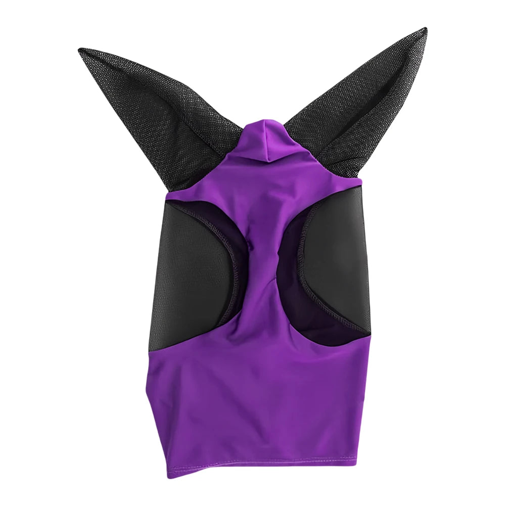 Anti-Fly Lycra Horse Mask – Breathable Knitted Mesh Fly Mask for Insect & UV Protection