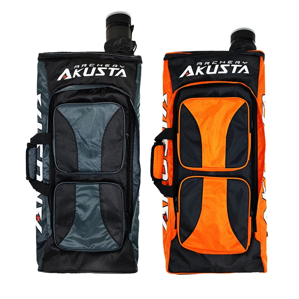 Recurve bow takedown bag with arrow quiver – portable case for hunting and target shooting