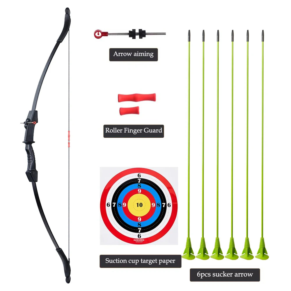 Kids Recurve Bow – 12-15lbs Takedown Set for Outdoor Shooting Practice