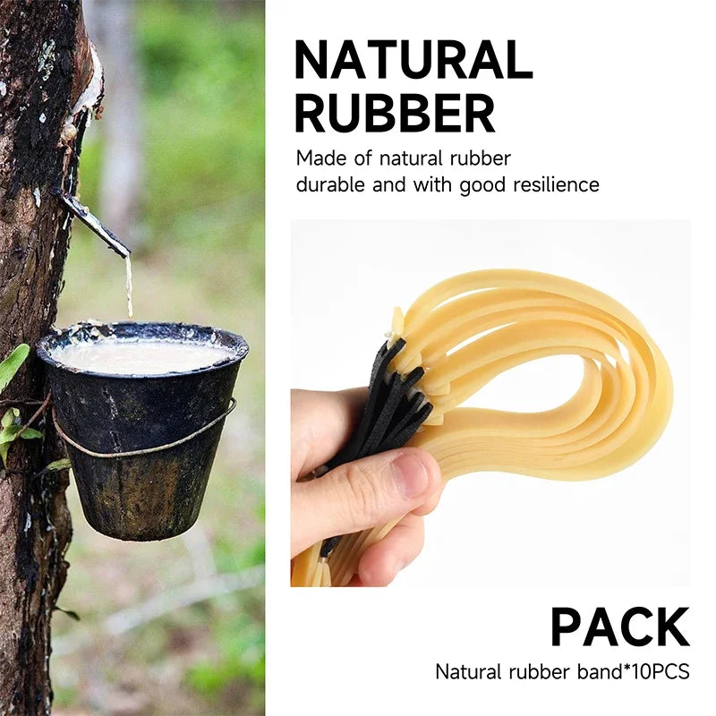 2.0mm Thick High-Elastic Slingshot Rubber Bands – Precision Hunting Latex Bands
