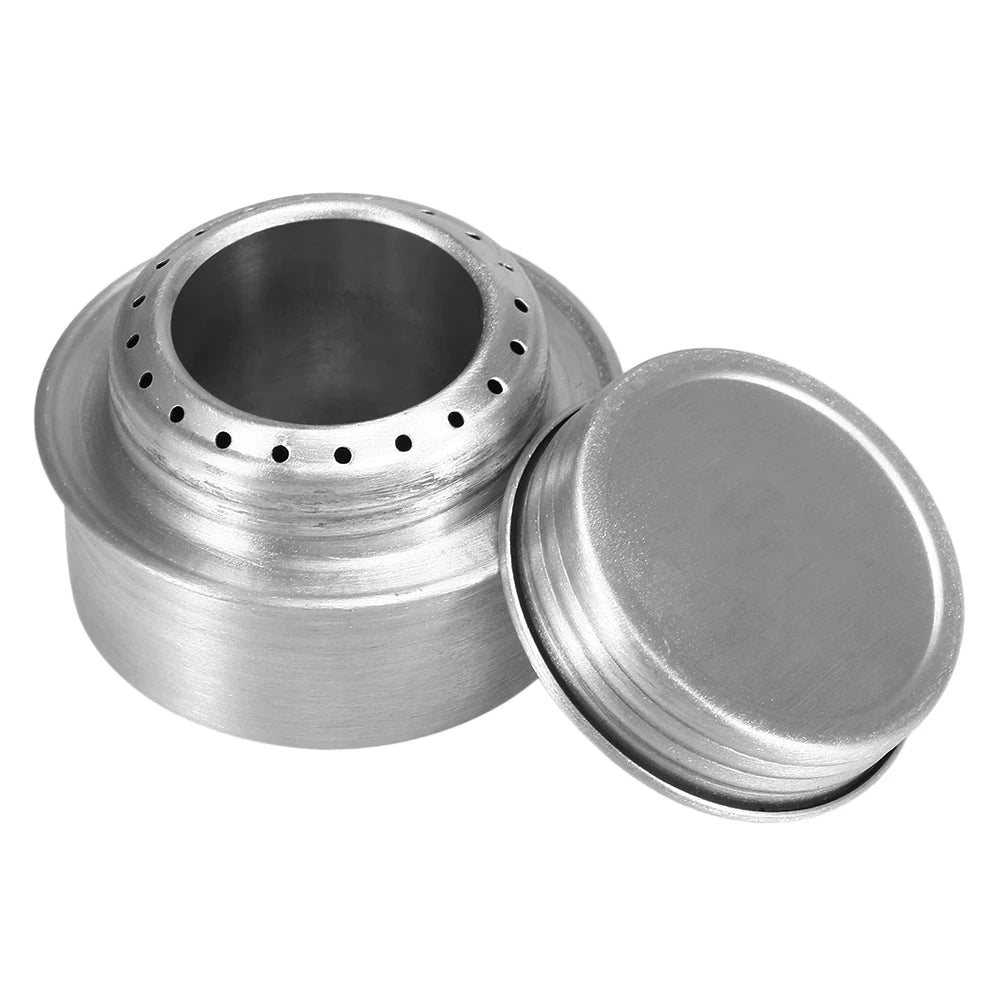 Ultralight Alcohol Stove with Windshield – Portable Aluminium Cooking Kit for Hiking & Camping