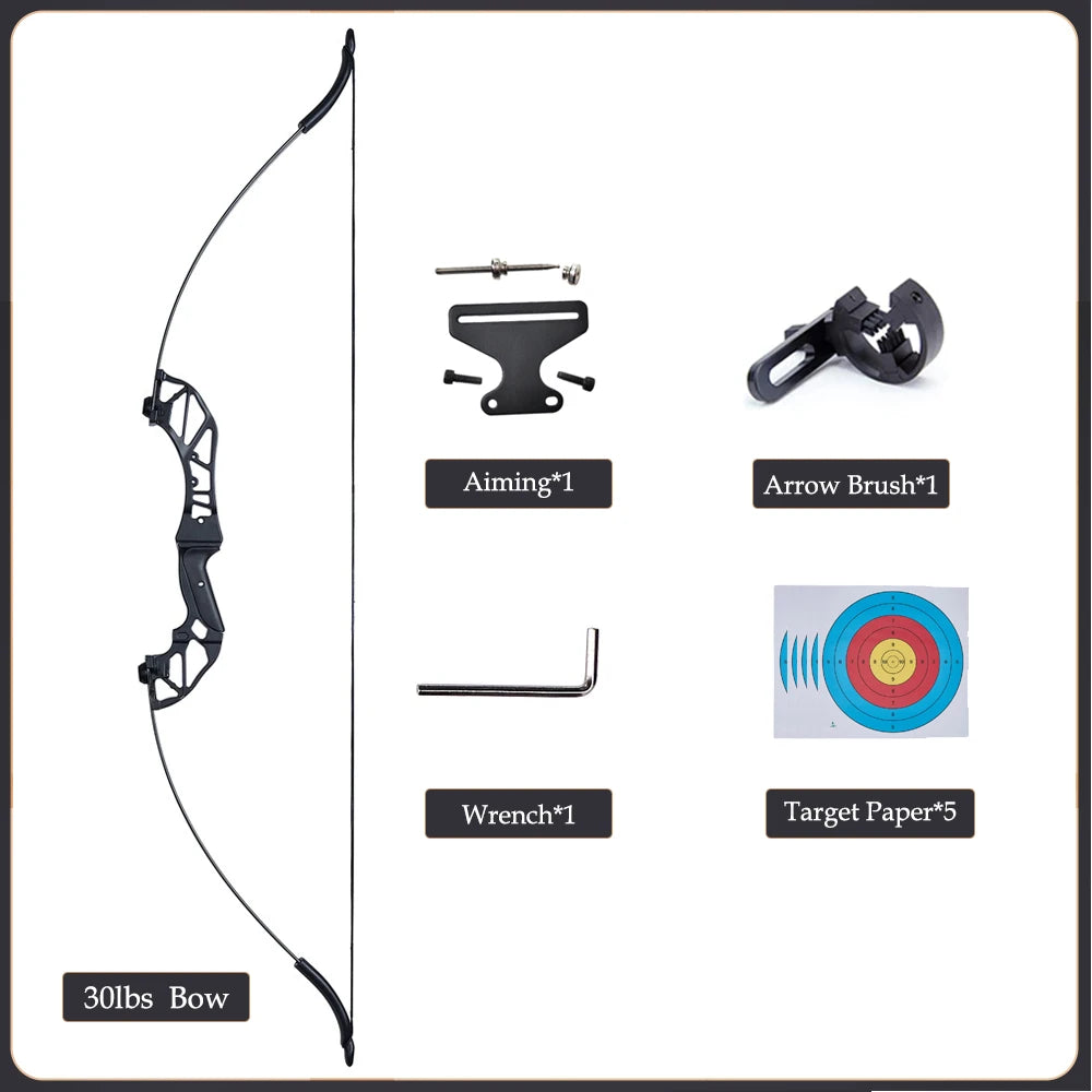 Take Down Recurve Bow 20–50lbs for Hunting and Outdoor Archery Practice
