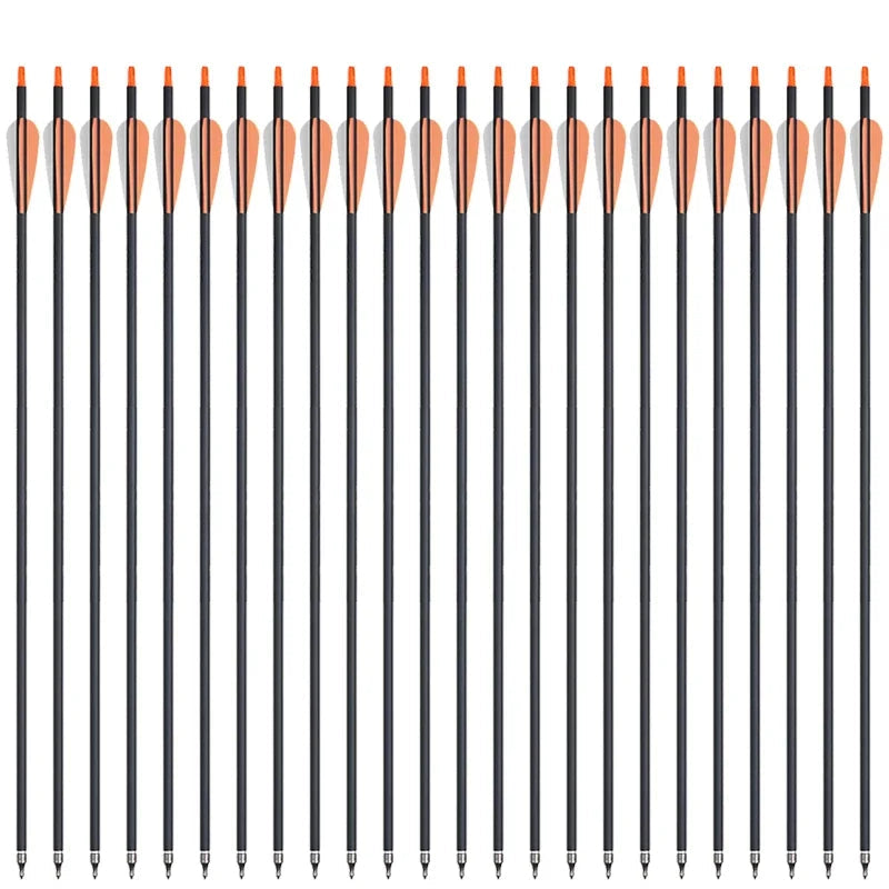 31.5" Mixed Carbon Arrows – Durable Archery Arrows for Hunting & Outdoor Shooting