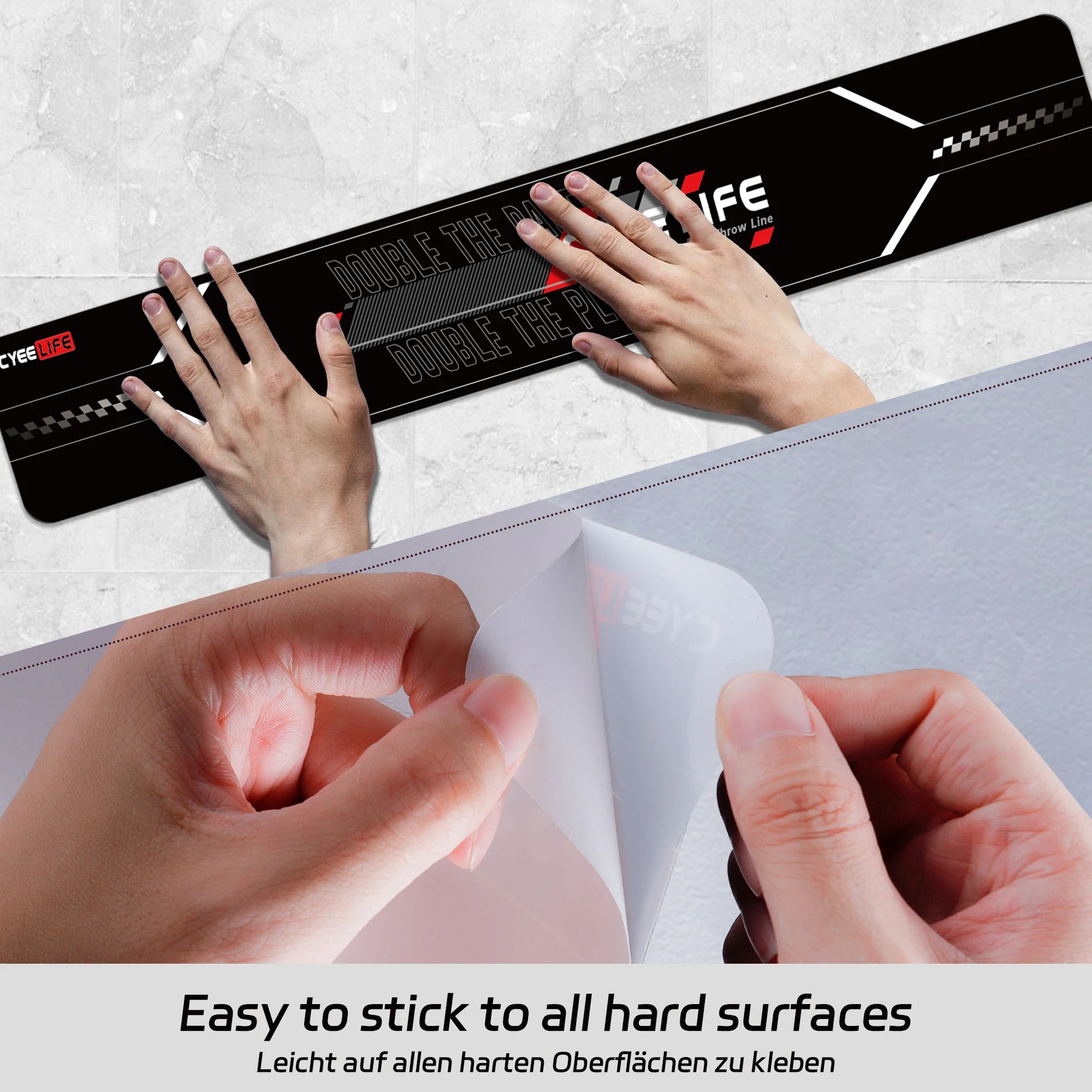 Dart Throw Line – 59.5x10cm, Black & Red Options, Essential Dart Accessory