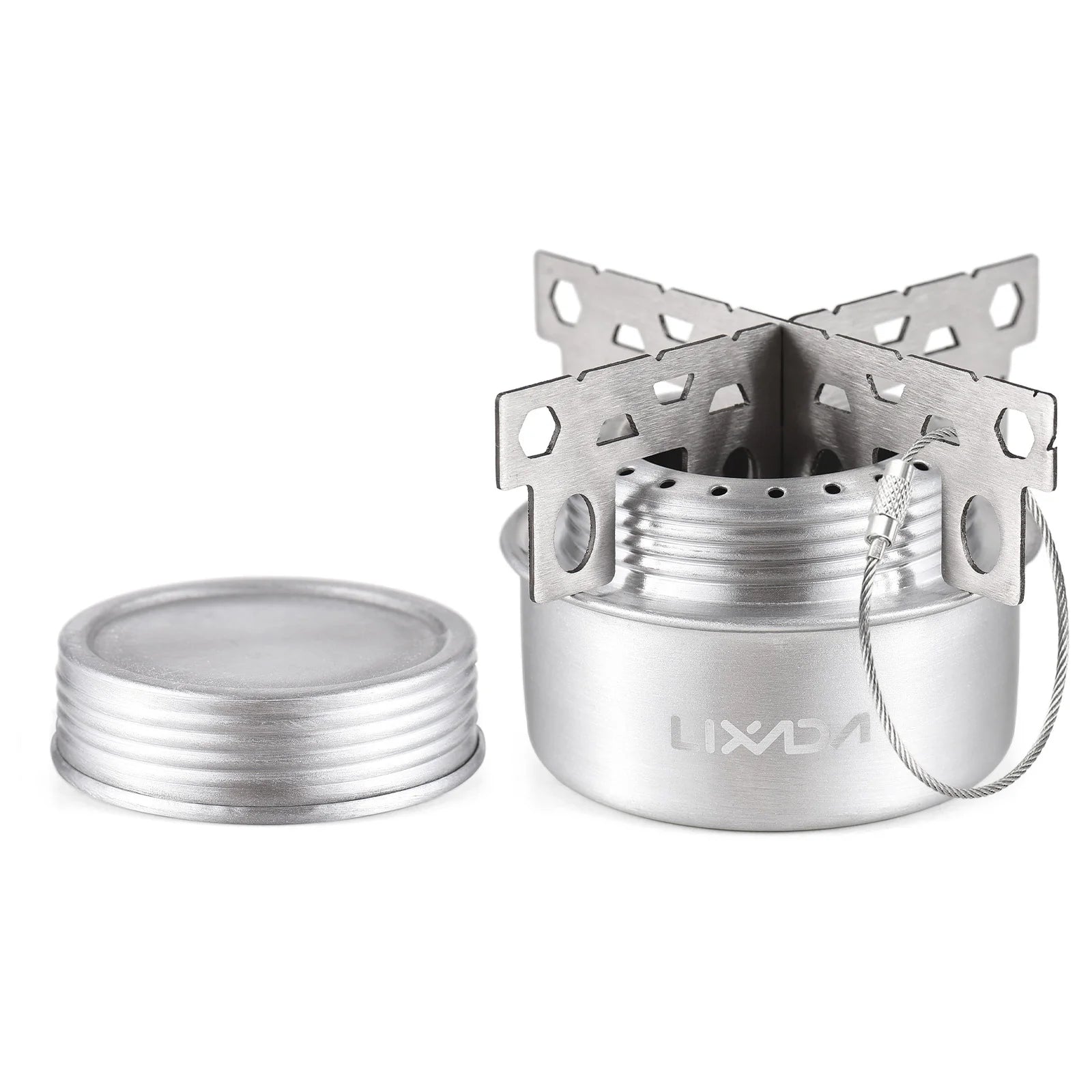 Ultralight Alcohol Stove with Windshield – Portable Aluminium Cooking Kit for Hiking & Camping
