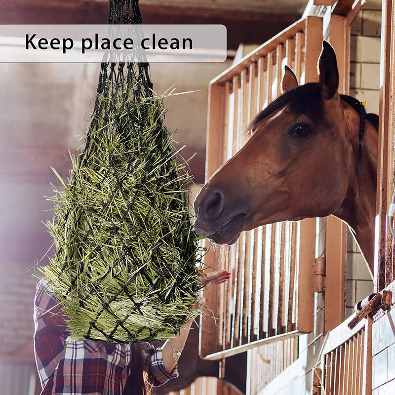 Haylage Net Durable Horse Care Products – Small Holed Hay Net for Slow Feeding and Longer Hay Life