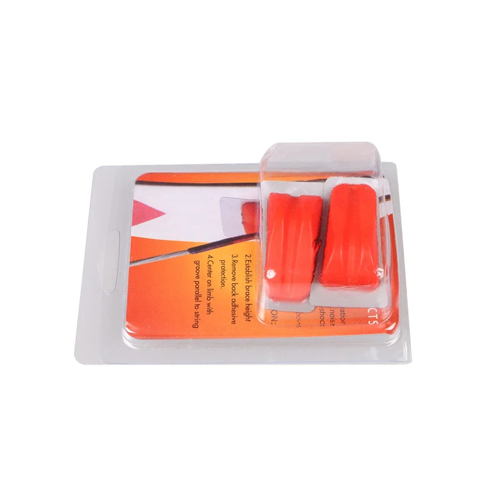 2pcs Archery Dampener – Shock Absorption Soft Rubber Limb Saver for Recurve Bows