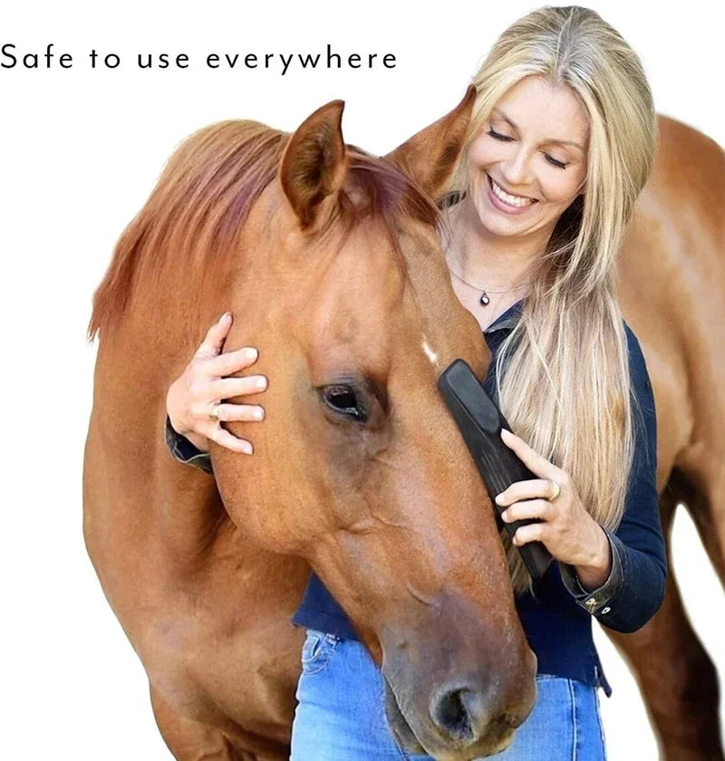 6-in-1 Horse Grooming Brush – Rubber Massage & Cleaning Comb for Mane, Tail & Body
