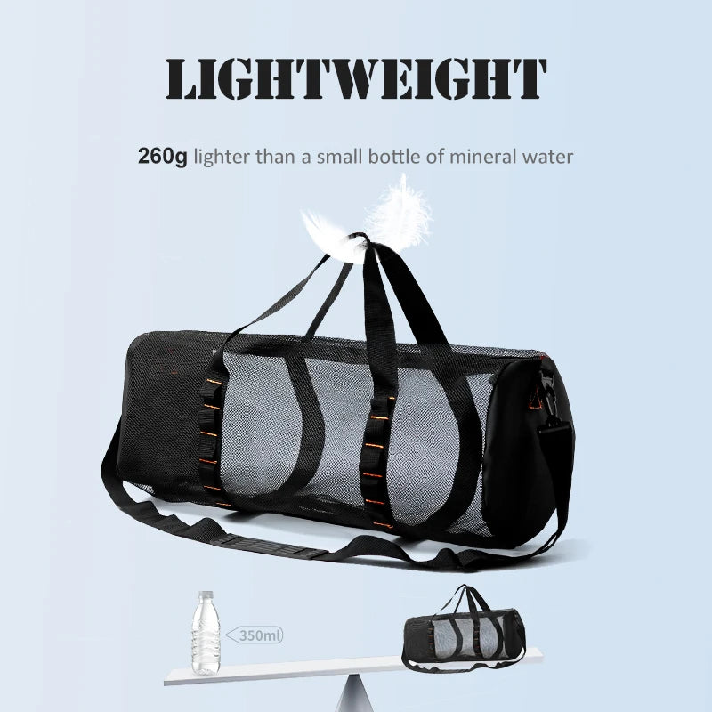 Extra Large Mesh Dive Bag – Heavy-Duty Duffle for Scuba Diving & Snorkelling Gear