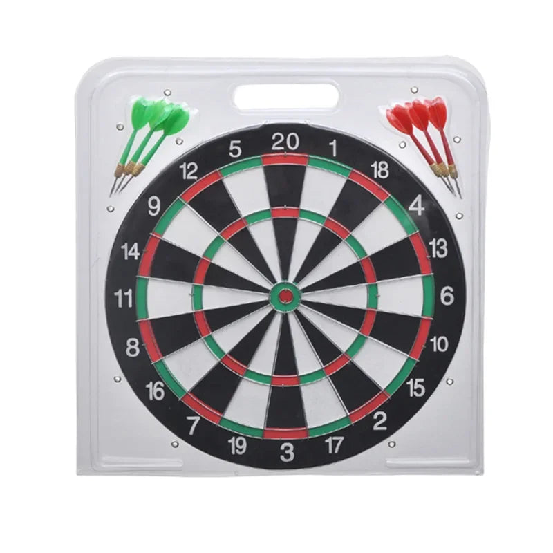 Double-Sided Dart Board Game Set – 12"/15" Professional Leisure Dartboard with Steel Tip Darts