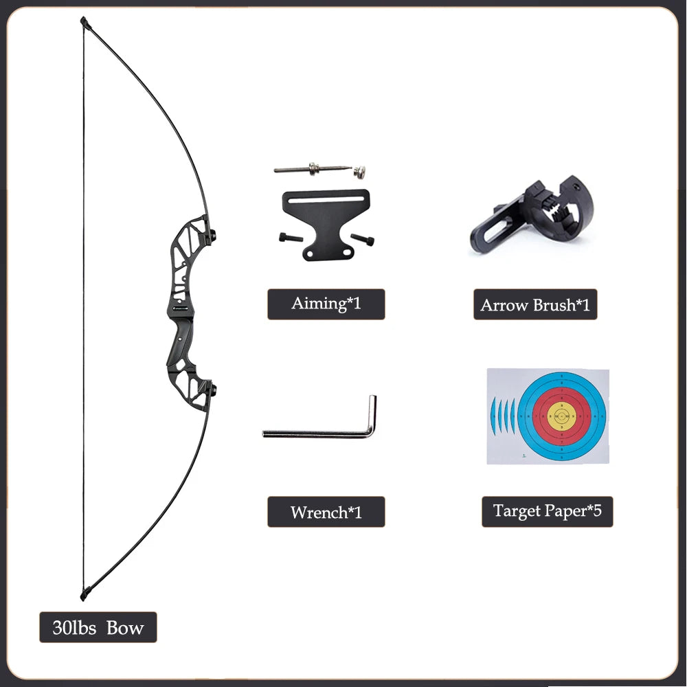 Take Down Recurve Bow 20–50lbs for Hunting and Outdoor Archery Practice