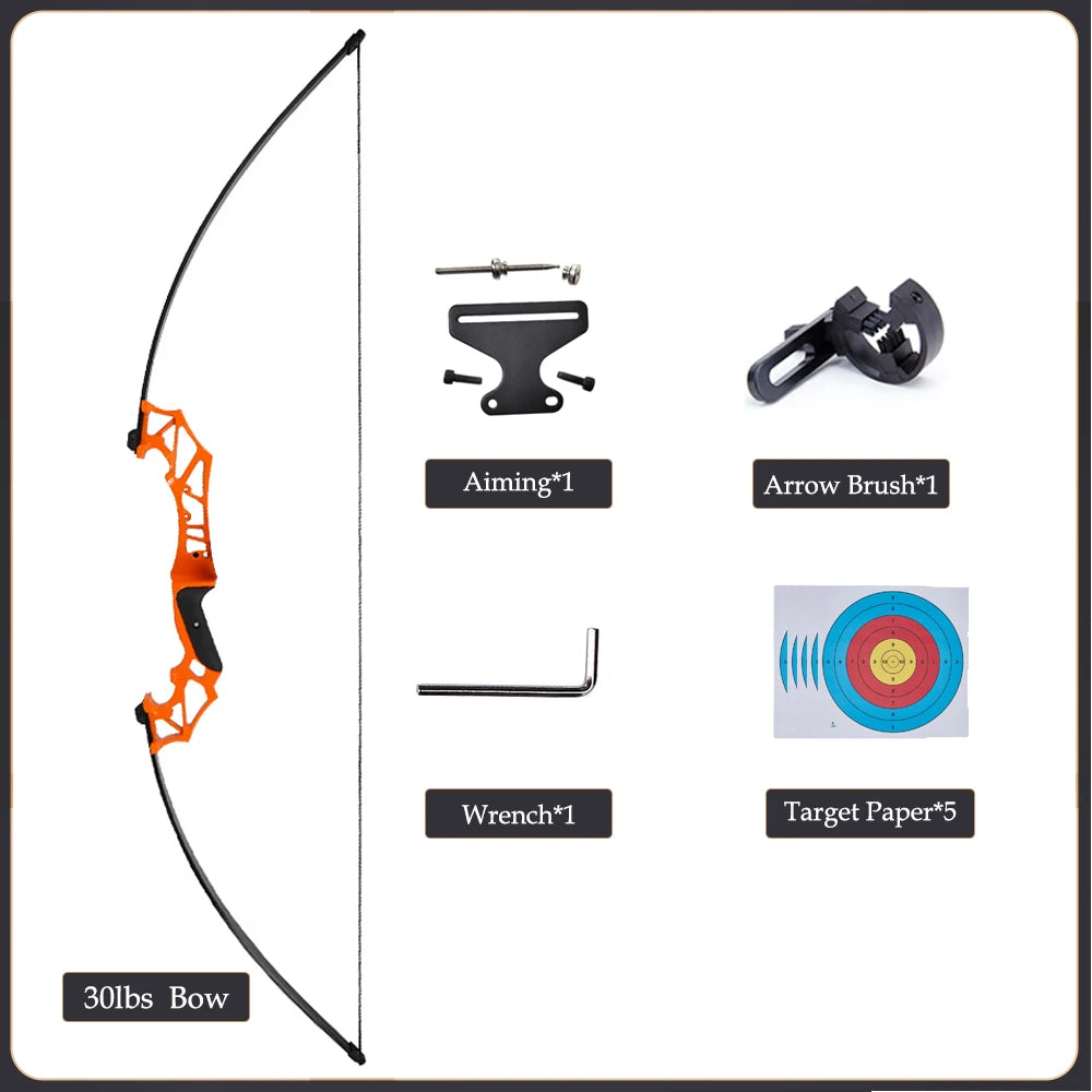 Take Down Recurve Bow 20–50lbs for Hunting and Outdoor Archery Practice