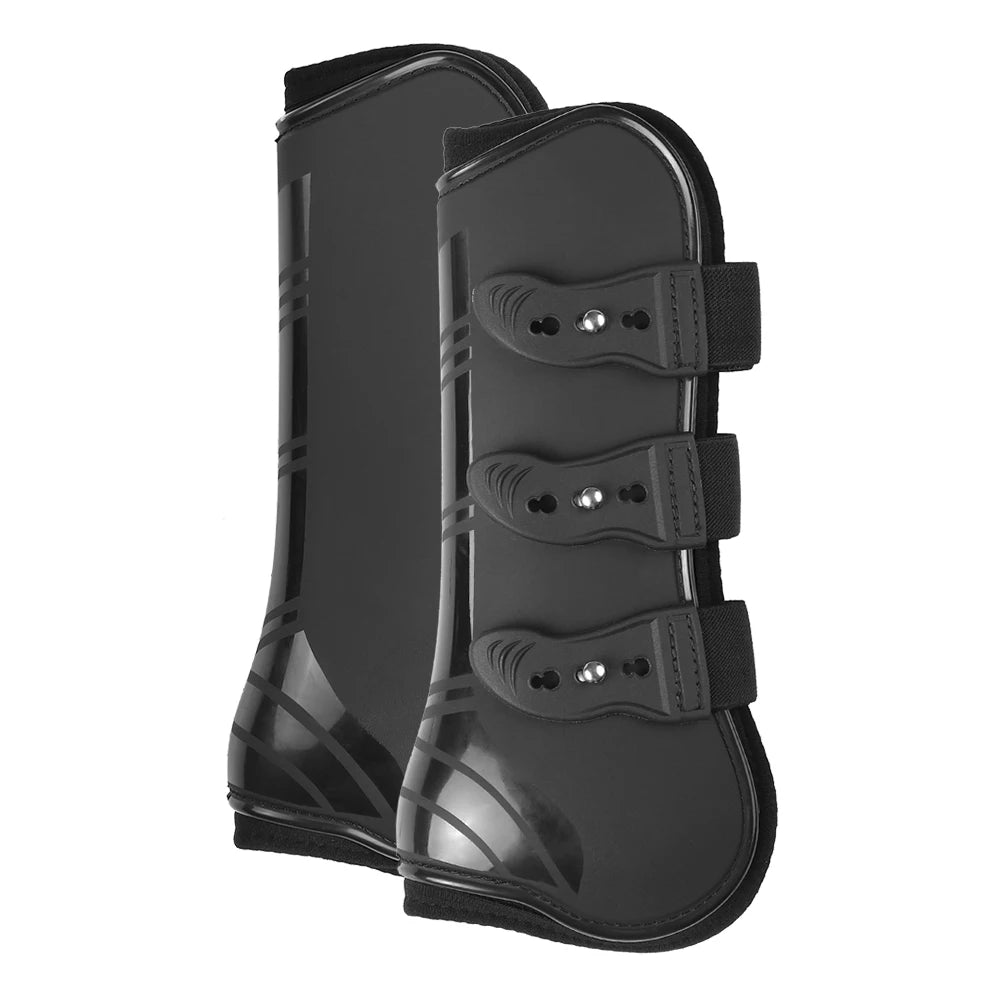 2PCS Adjustable Neoprene Horse Leg Boots – Tendon & Fetlock Support