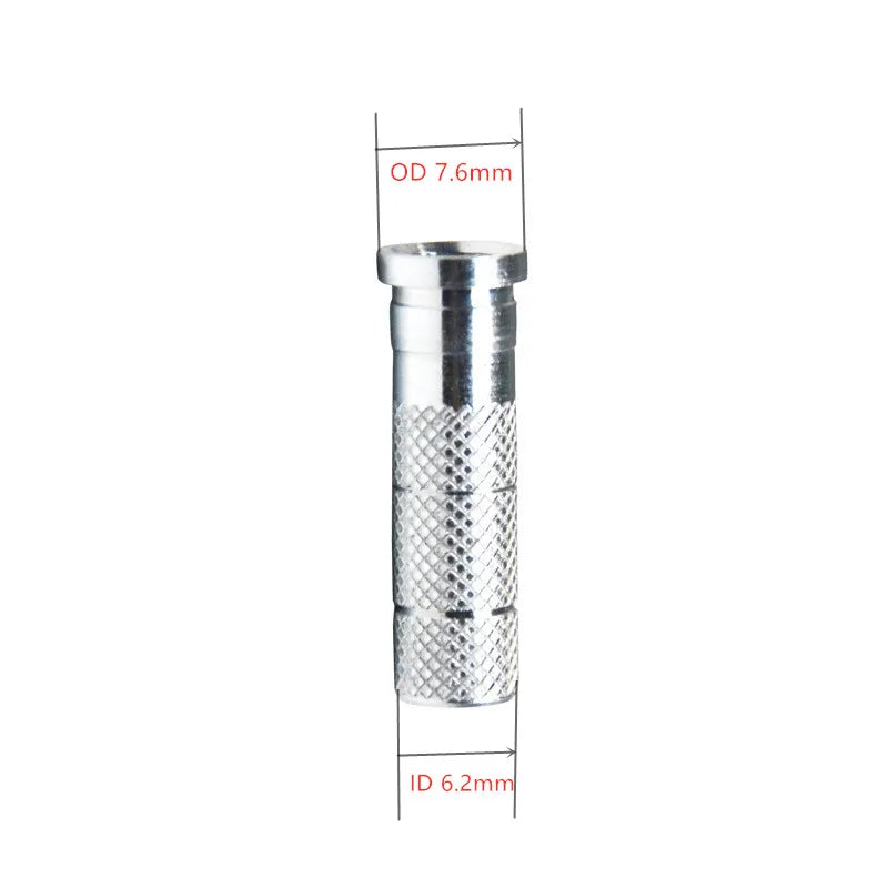 50pcs Aluminium Inserts for 6.2mm ID Carbon Arrow Shafts – Archery Hunting Use