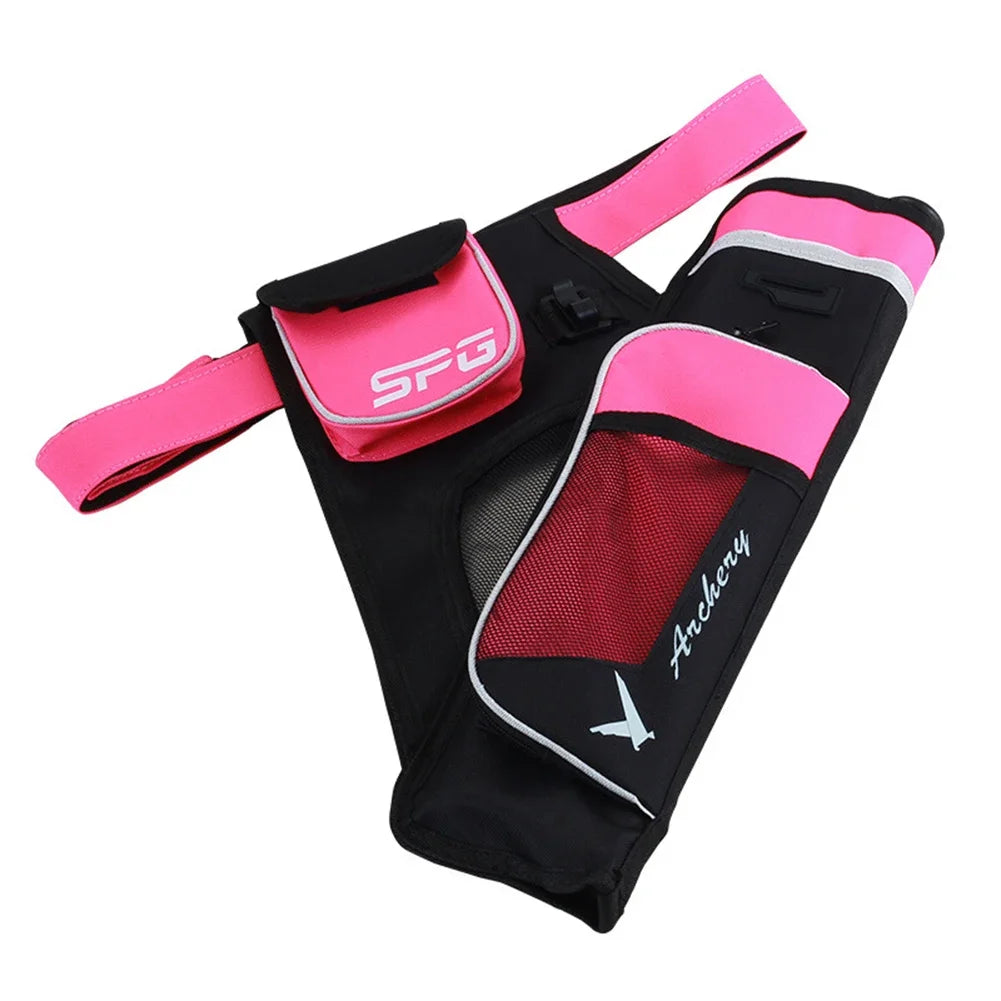 Professional Arrow Quiver – Oxford Cloth, Three-Tube Storage, Adjustable Shoulder & Waist Carry