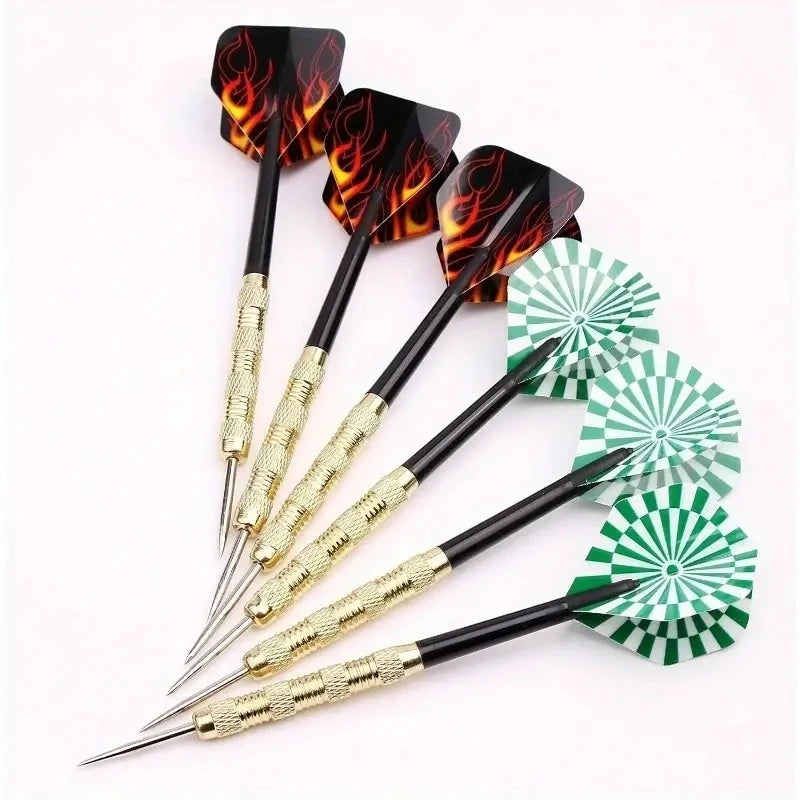 18 pcs professional dart set – Steel tip darts for training and competition