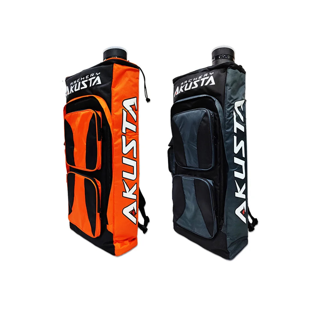 Recurve bow takedown bag with arrow quiver – portable case for hunting and target shooting