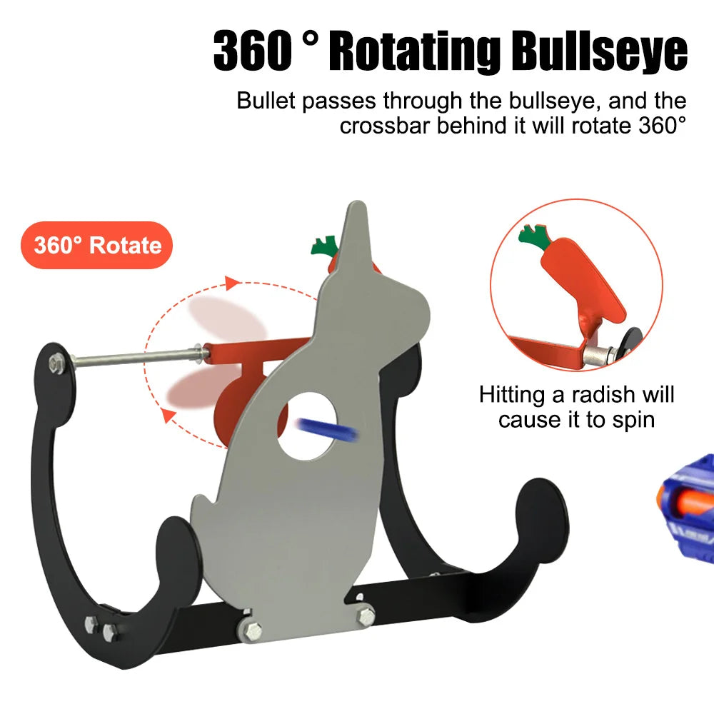 Tactical Self-Resetting Tumbler Target – Carbon Steel Knockdown for Ai