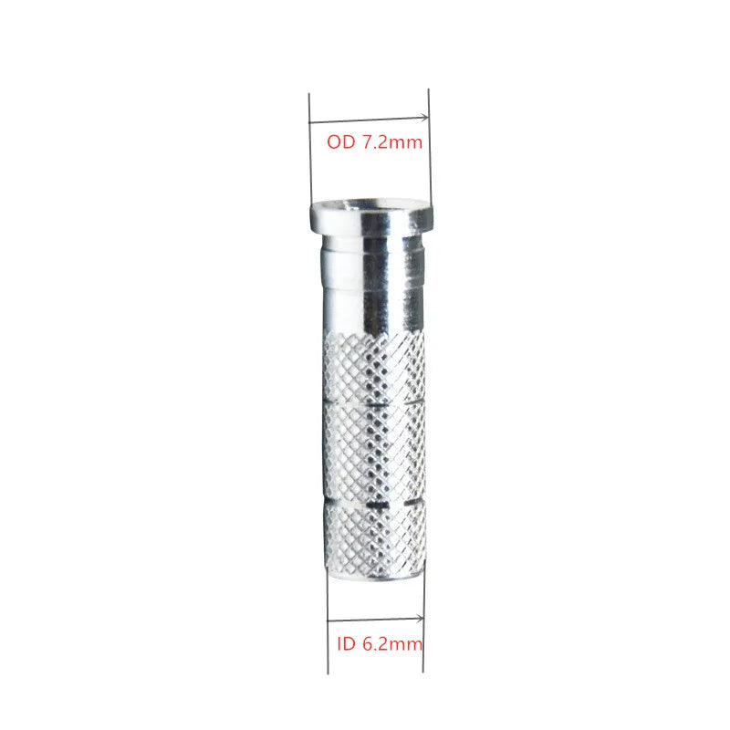 50pcs Aluminium Inserts for 6.2mm ID Carbon Arrow Shafts – Archery Hunting Use