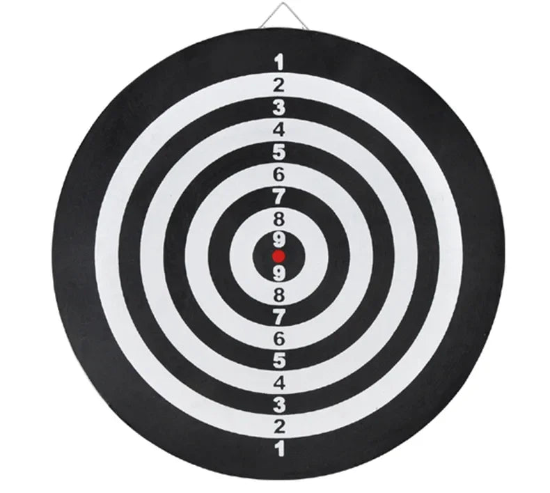 Double-Sided Dart Board Game Set – 12"/15" Professional Leisure Dartboard with Steel Tip Darts