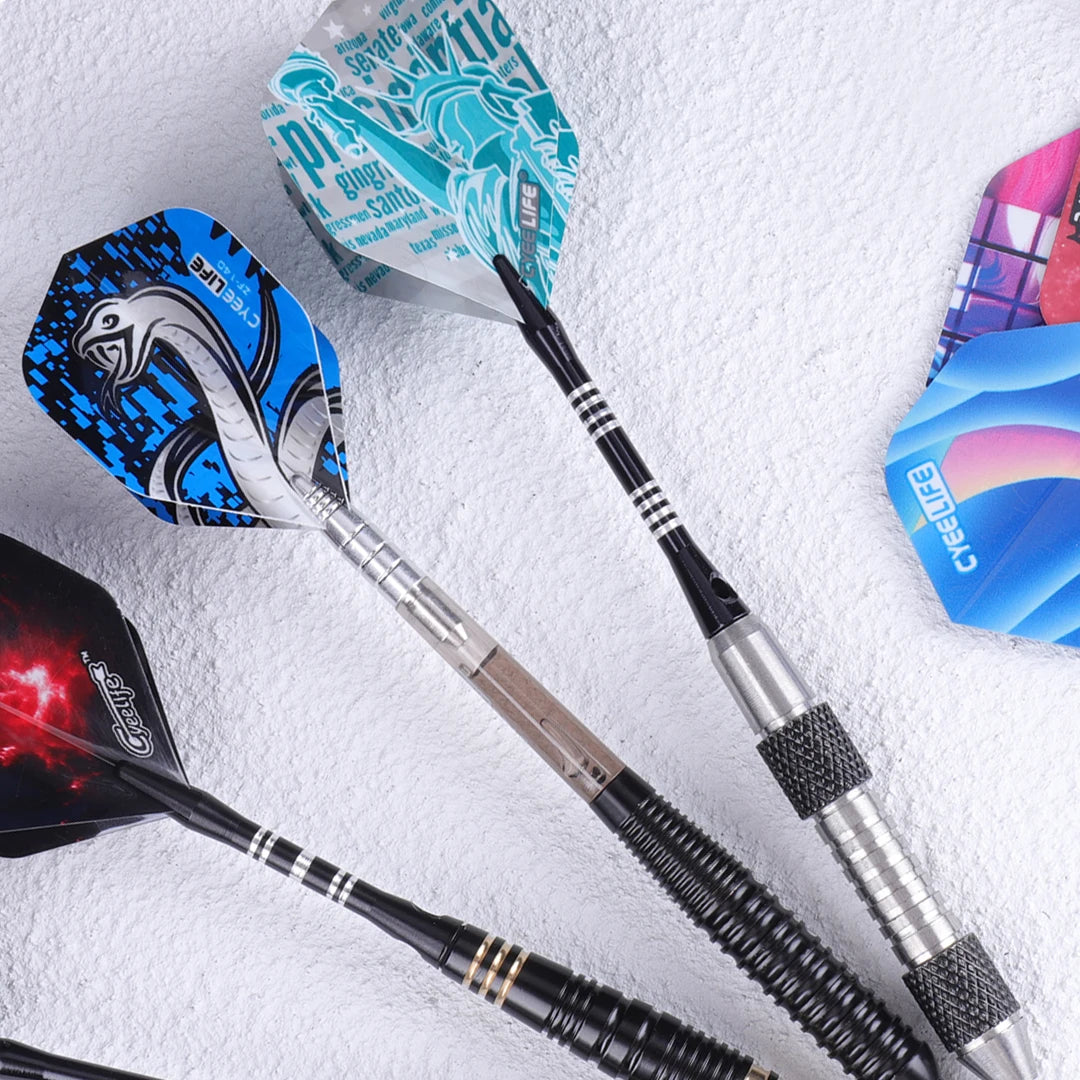 90PCS Dart Flights – Durable PVC Flights in Multiple Styles & Colours