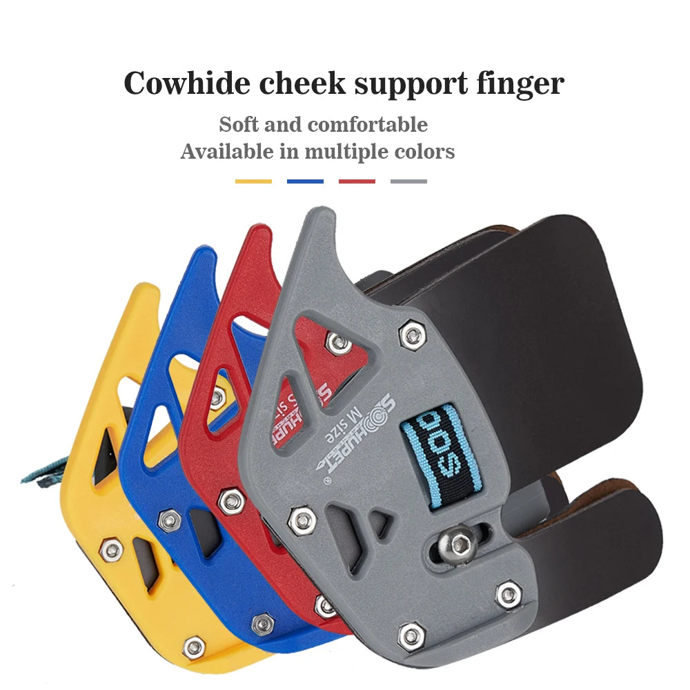 1PC Archery Finger Tab Guard – Leather Finger Protection for Beginners & Children