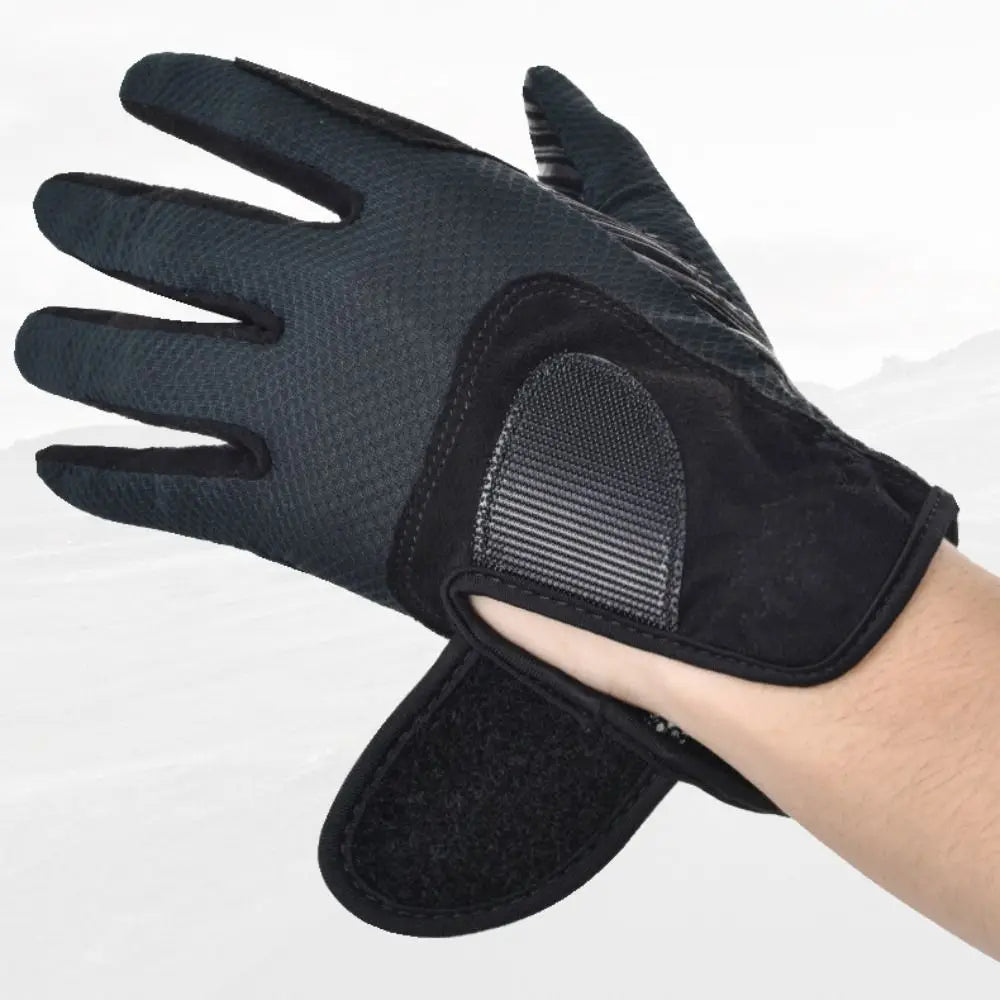 Suede Equestrian Riding Gloves, Lightweight, Wear-Resistant, Anti-Slip, Comfortable Microfiber
