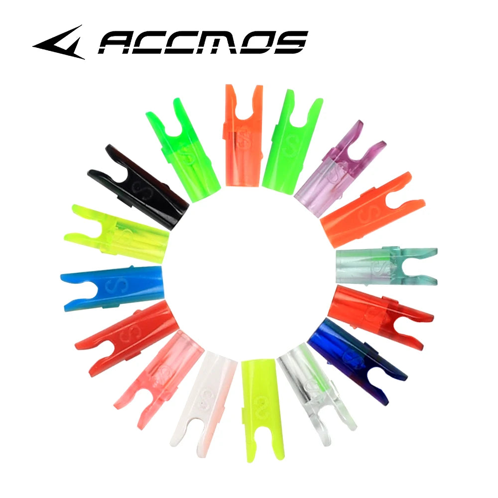 60pcs Plastic Arrow Pin Nocks, Size L & S For ID4.2mm, ID6.2mm, 3.2mm, DIY Arrow Shaft Archery