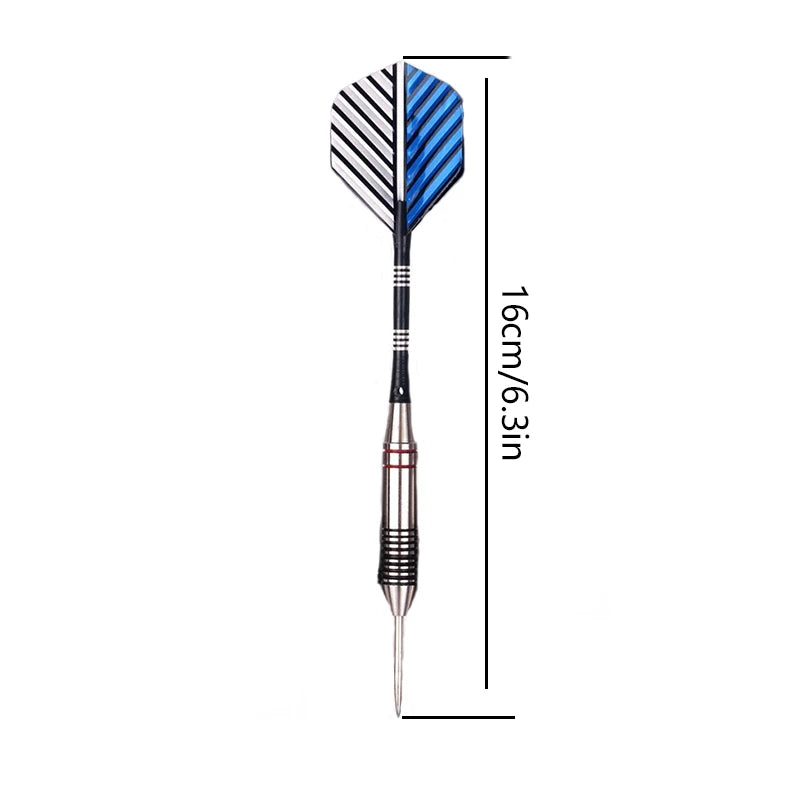 3 pcs professional steel tip darts – 24g with aluminium shafts and premium flights