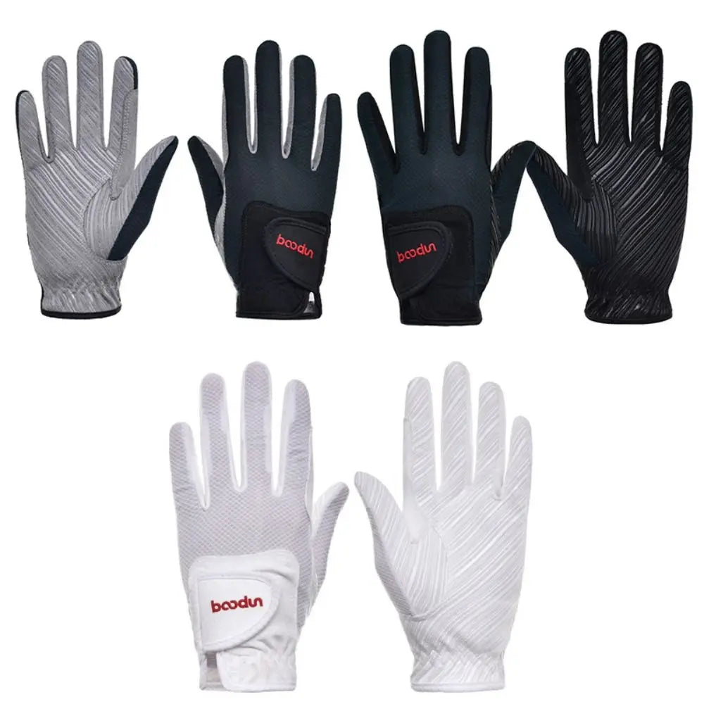 Suede Equestrian Riding Gloves, Lightweight, Wear-Resistant, Anti-Slip, Comfortable Microfiber