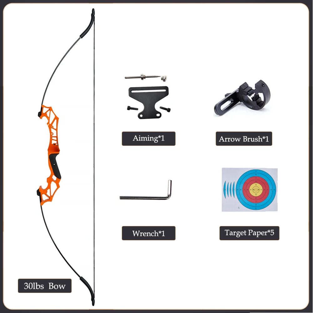Take Down Recurve Bow 20–50lbs for Hunting and Outdoor Archery Practice