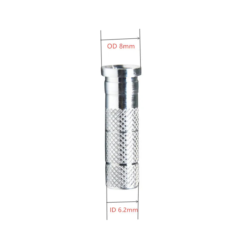 50pcs Aluminium Inserts for 6.2mm ID Carbon Arrow Shafts – Archery Hunting Use