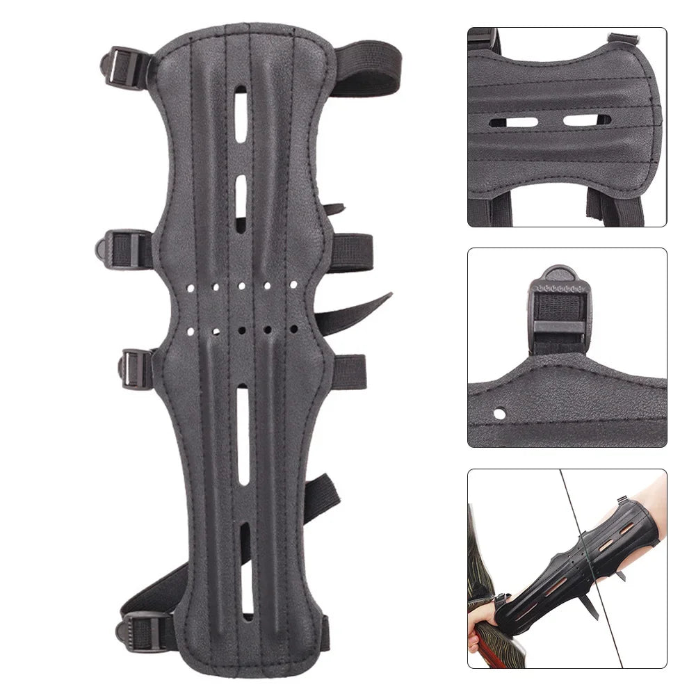 Lengthened Leather Armguard for Bow and Arrow – 30x13cm Protective Gear