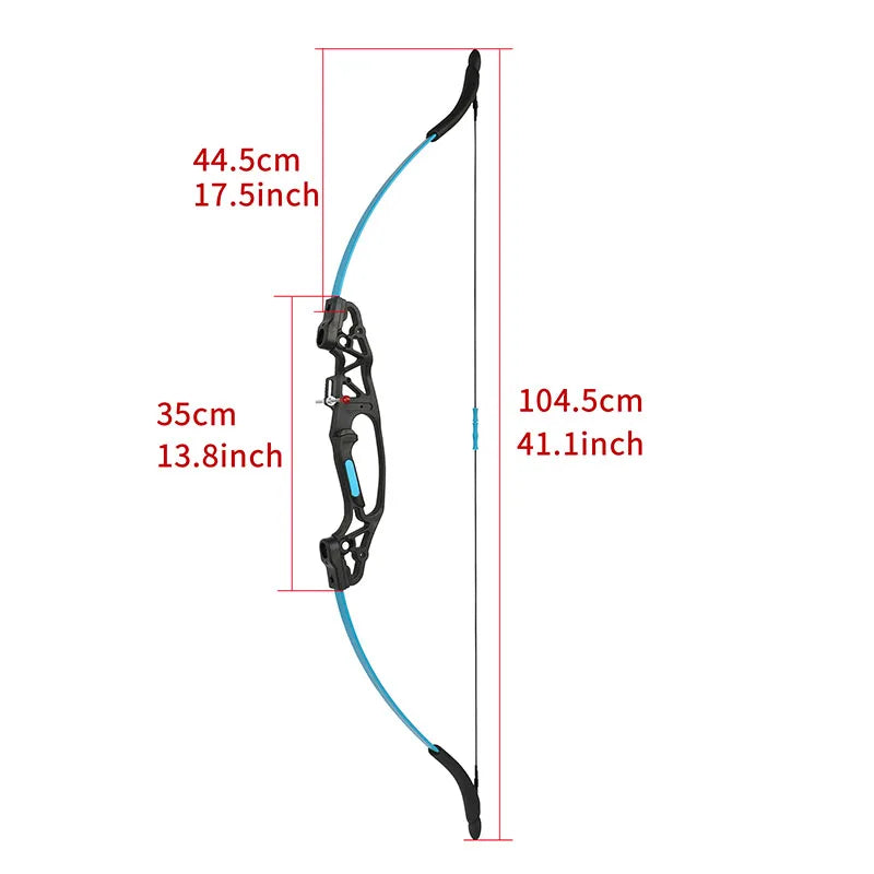41.5" Adjustable Youth Recurve Bow – 10-20lbs for Beginner Archery and Target Practice