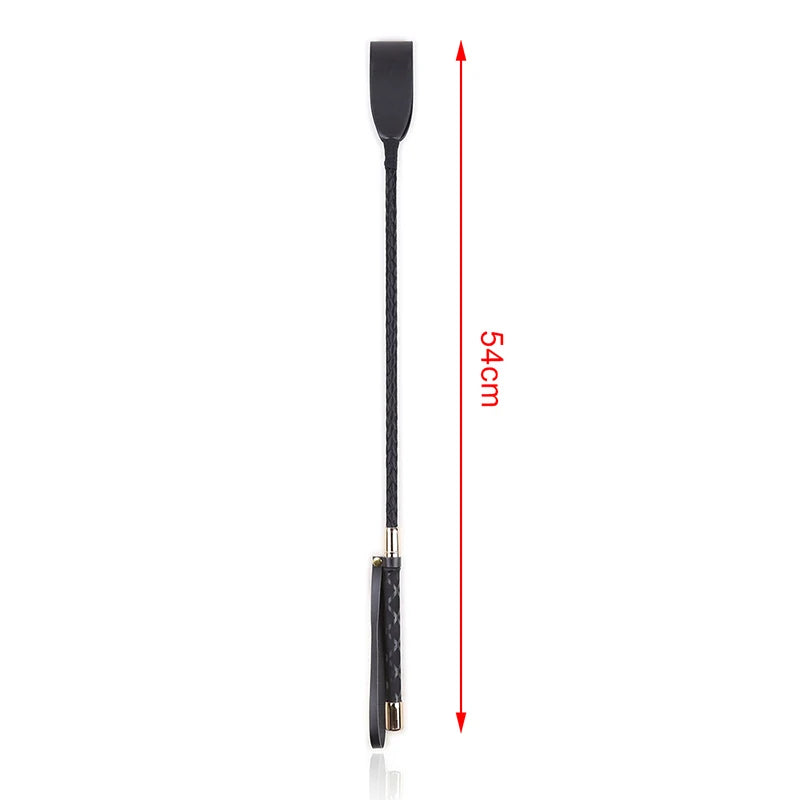 Professional Grade Riding Crop – Durable PU Leather Horse Whip with Non-Slip Handle