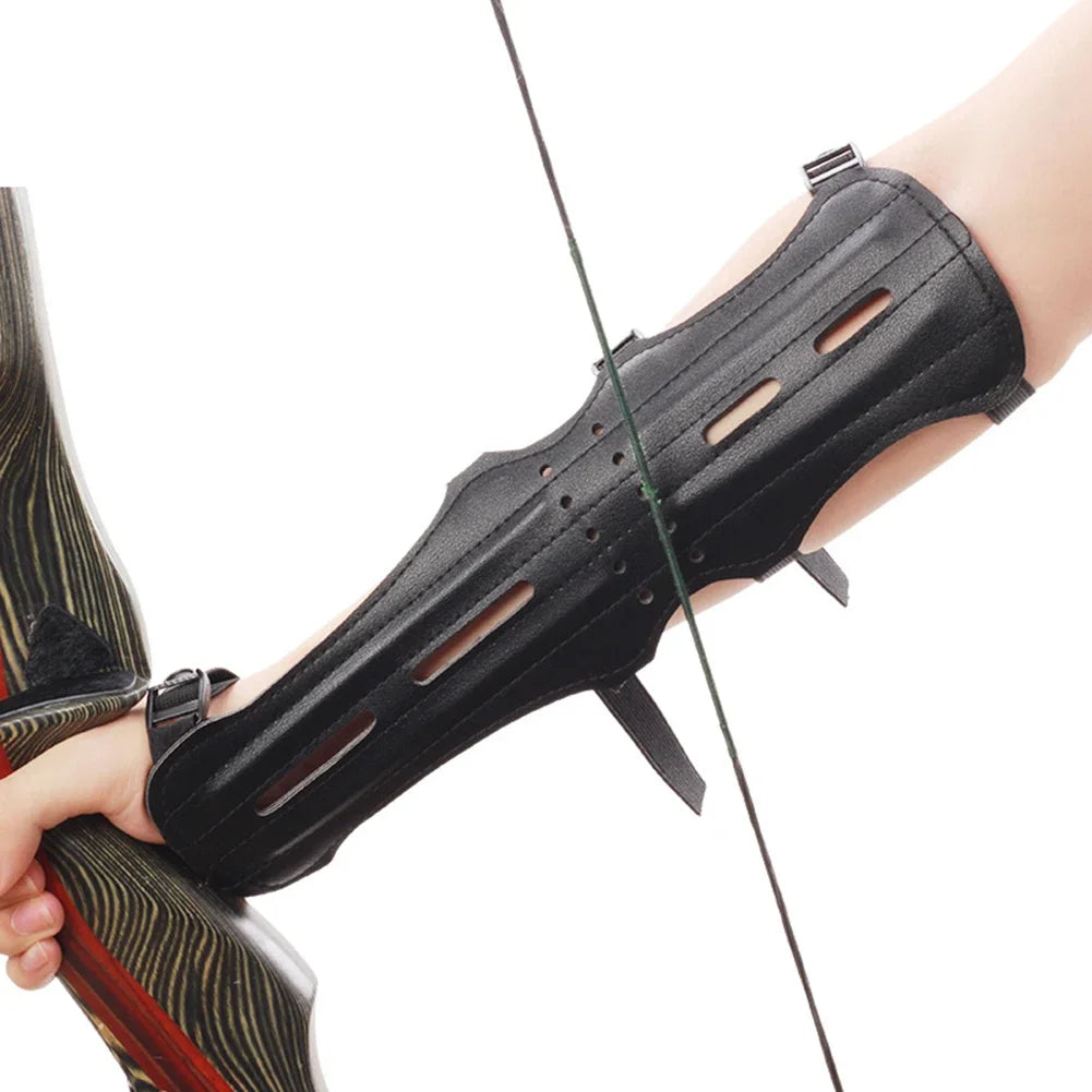 Lengthened Leather Armguard for Bow and Arrow – 30x13cm Protective Gear