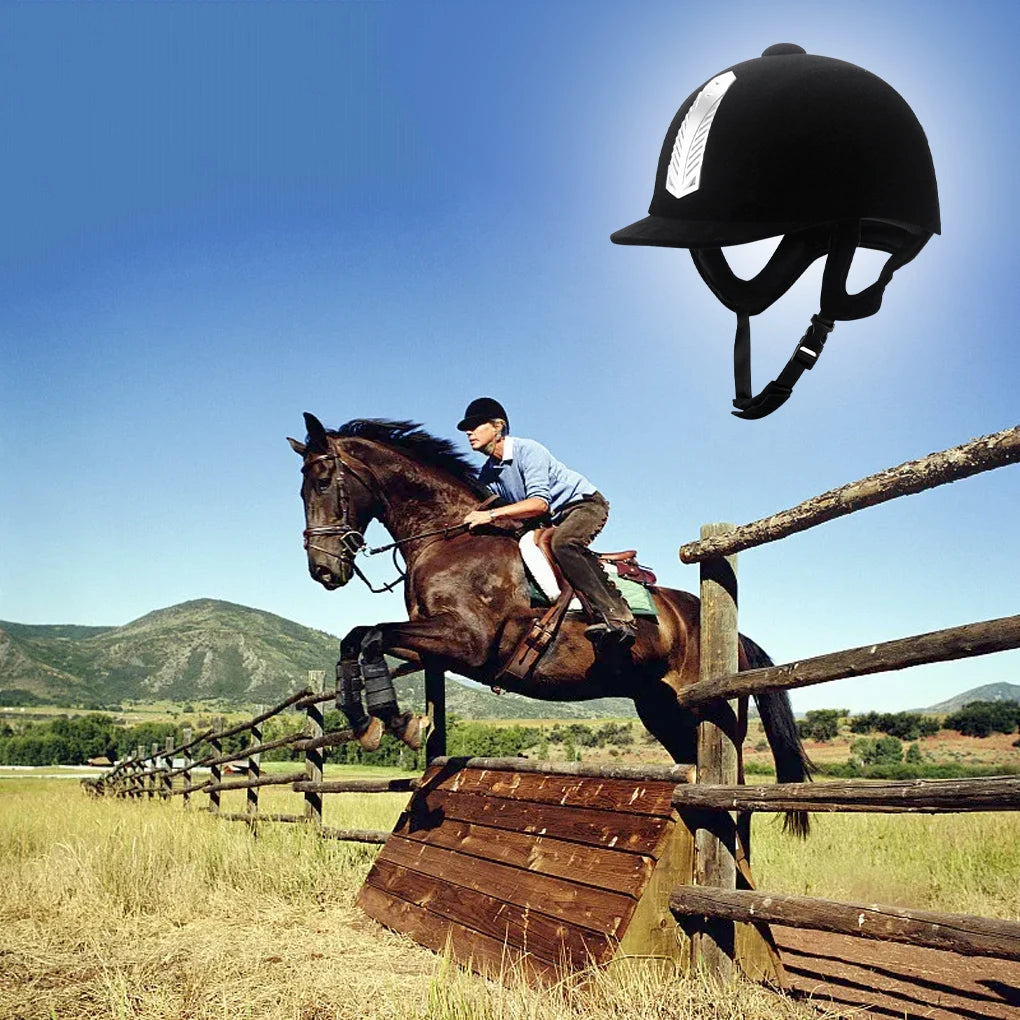 Equestrian Horse Riding Helmet – Breathable, Durable ABS Safety Half Cover