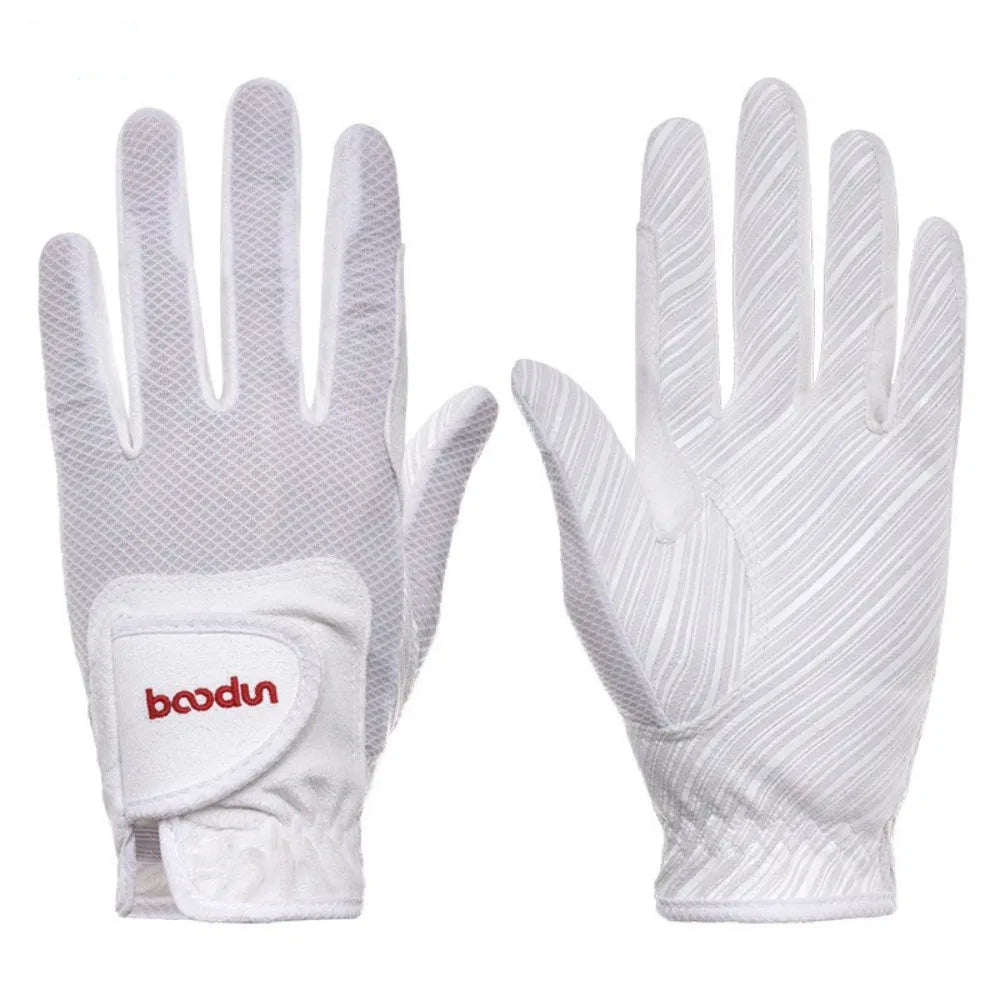Suede Equestrian Riding Gloves, Lightweight, Wear-Resistant, Anti-Slip, Comfortable Microfiber