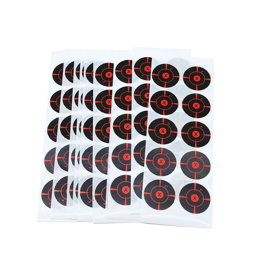 1" Self-Adhesive Splatter Shooting Targets – 100pcs Reactive Sticker Pack for Firearms