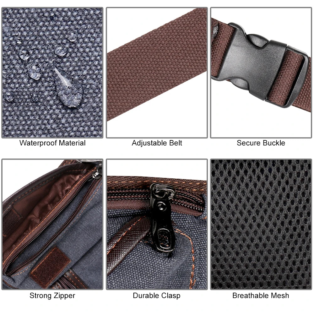 Portable Equestrian Drop Leg Bag – High-Quality Canvas & Nylon Riding Waist Pack with Large Capacity