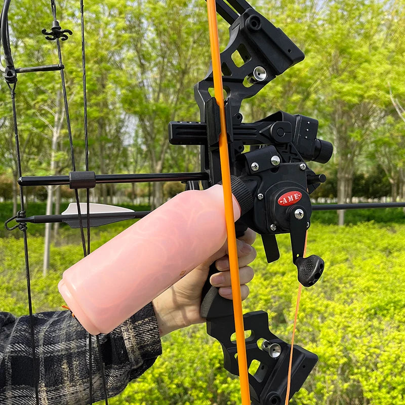 Bowfishing Reel with 40m Line for Compound and Recurve Bows