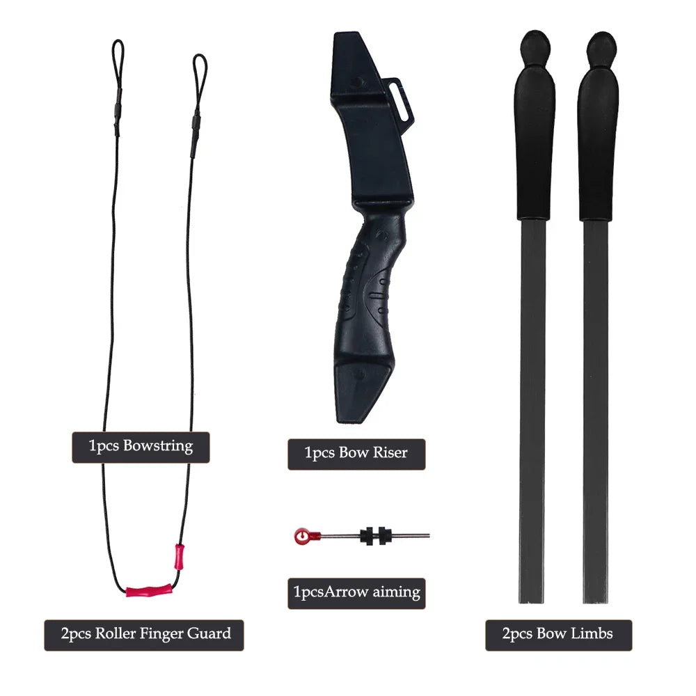 Kids Recurve Bow – 12-15lbs Takedown Set for Outdoor Shooting Practice