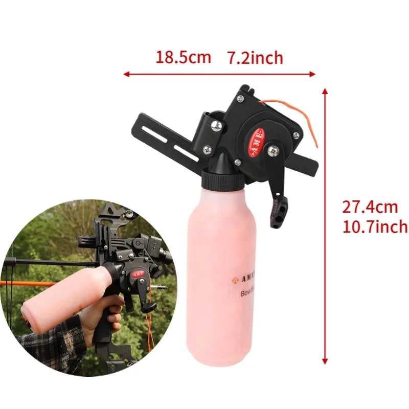 Bowfishing Reel with 40m Line for Compound and Recurve Bows